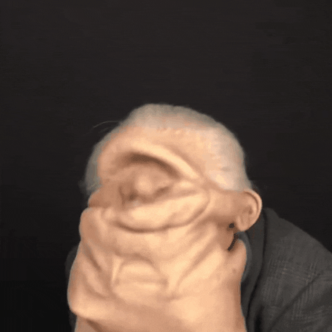 finessepet realistic old man mask