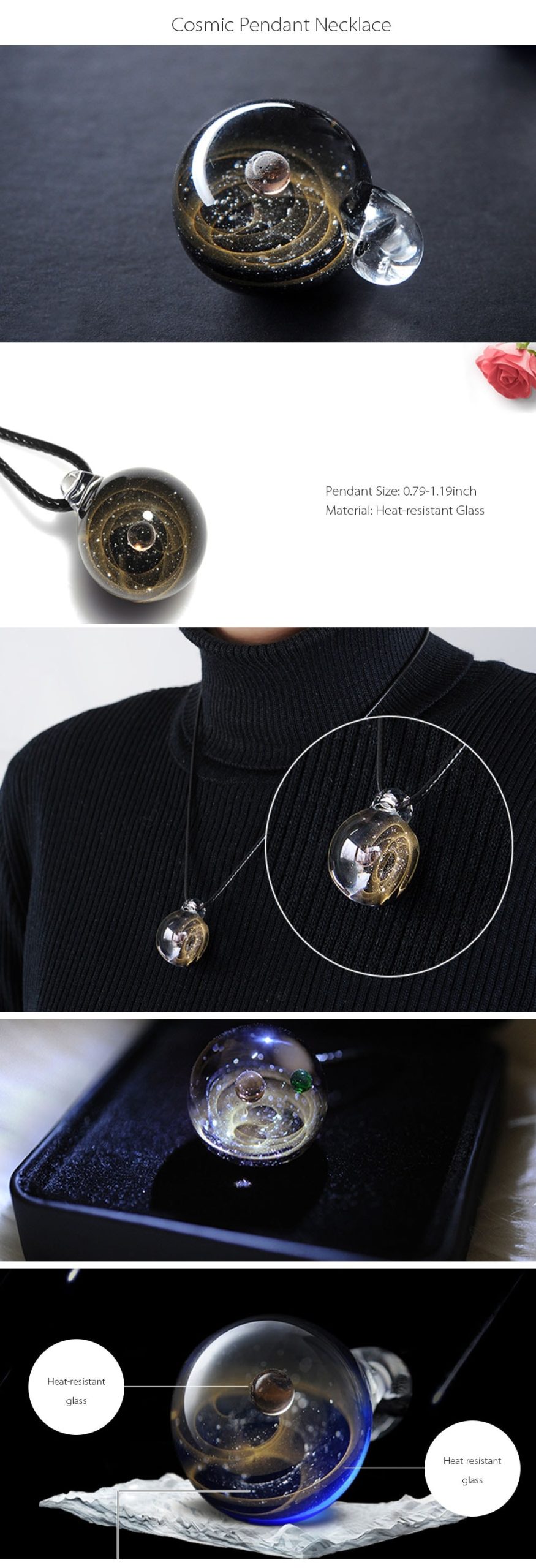 Finessepet Cosmic Pendant Necklace